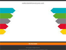 Tablet Screenshot of cubixrobotsforeveryone.com
